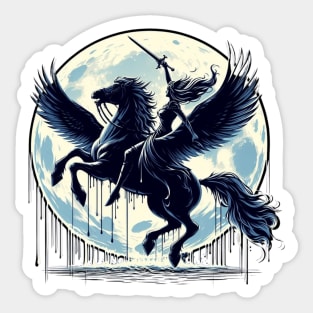Moonlit Pegasus Valkyrie Sticker